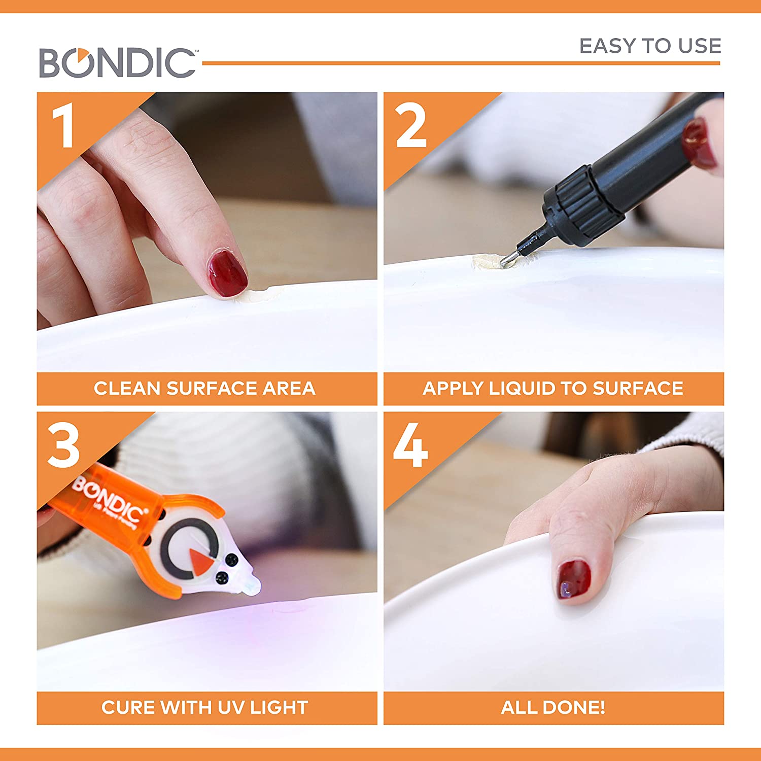 Bondic LED Home Repair UV Glue Kit
